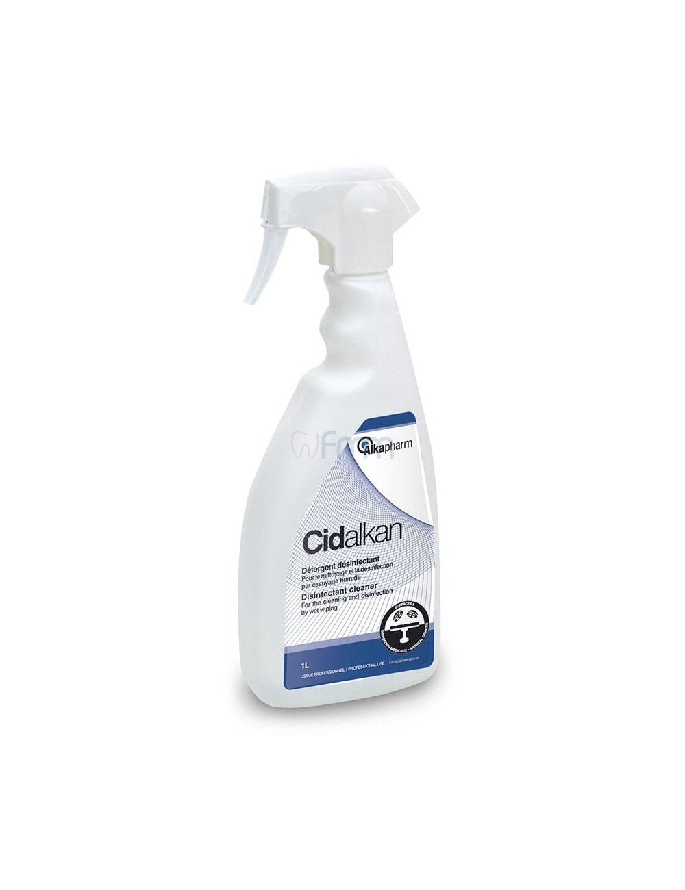 CIDALKAN DESINFECTANT SURFACES EQUIPEMENTS SPRAY 1 LITRE*